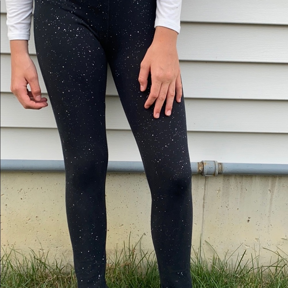sparkle patterned leggings super cute